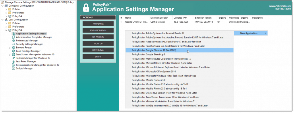 Windows 10 ADMX Application Settings Manager