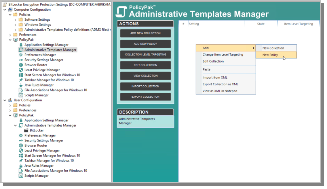 Admin Templates Manager