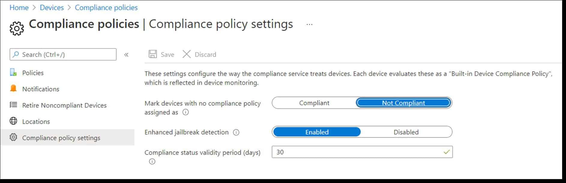 Windows 10 compliance policy